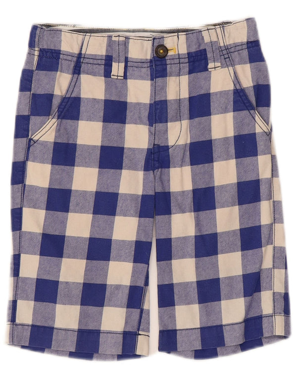 Boden Boys Chino Shorts 6-7 ετών W22 Blue Gingham