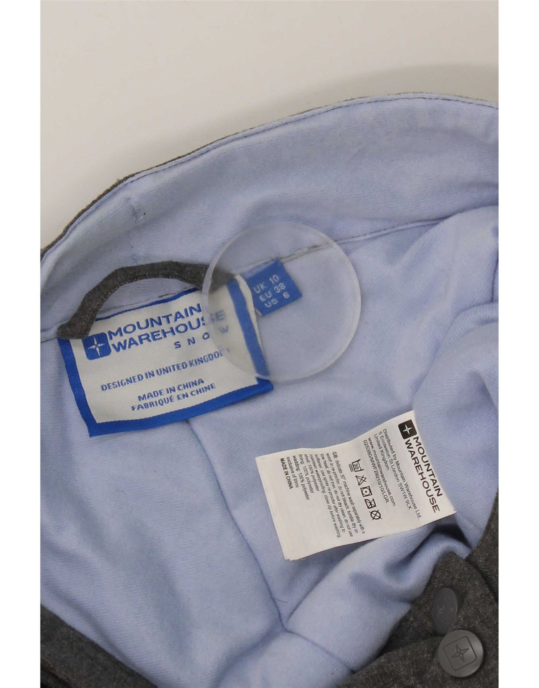 Mountain Warehouse Γυναικείο Παντελόνι Σκι UK 10 Small Grey Colourblock
