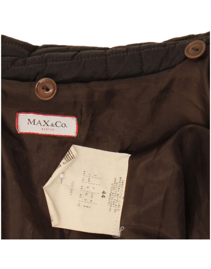Max & Co. Γυναικείο παλτό με επένδυση UK 12 μεσαίο καφέ πολυεστέρας