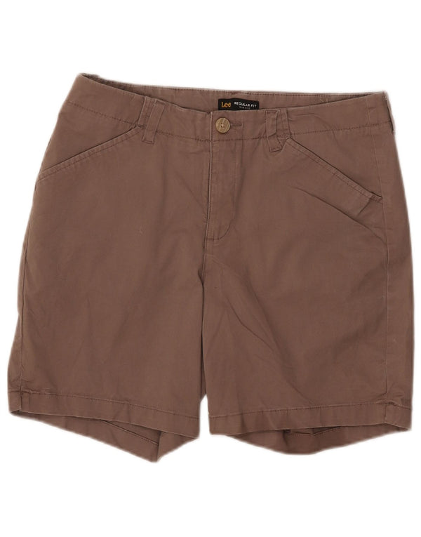 Γυναικείο σορτς Chino με κανονική εφαρμογή LEE 12 μεγάλο W32 καφέ βαμβακερό