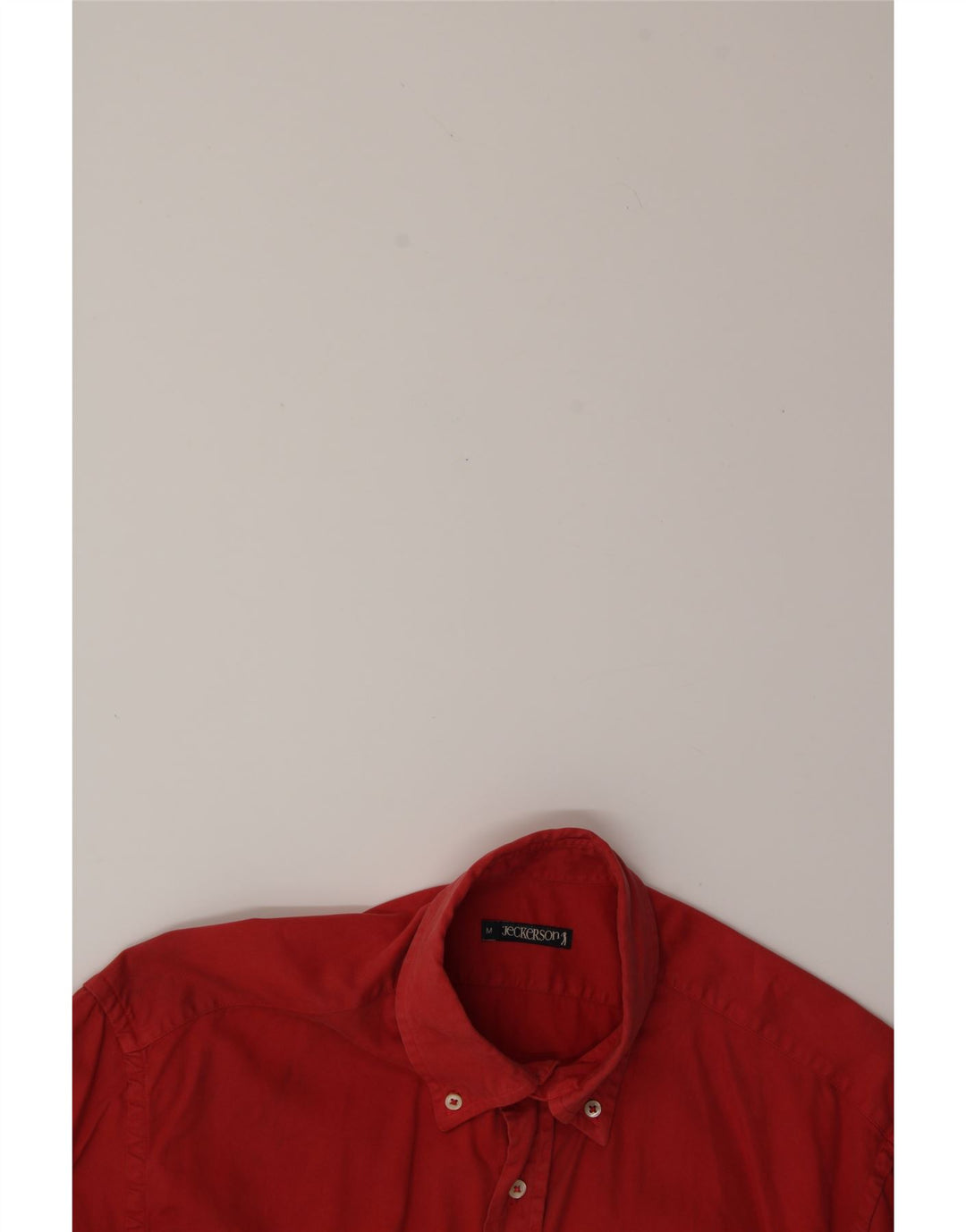 JECKERSON Mens Shirt Medium Red Cotton Vintage Jeckerson and Second-Hand Jeckerson from Messina Hembry 