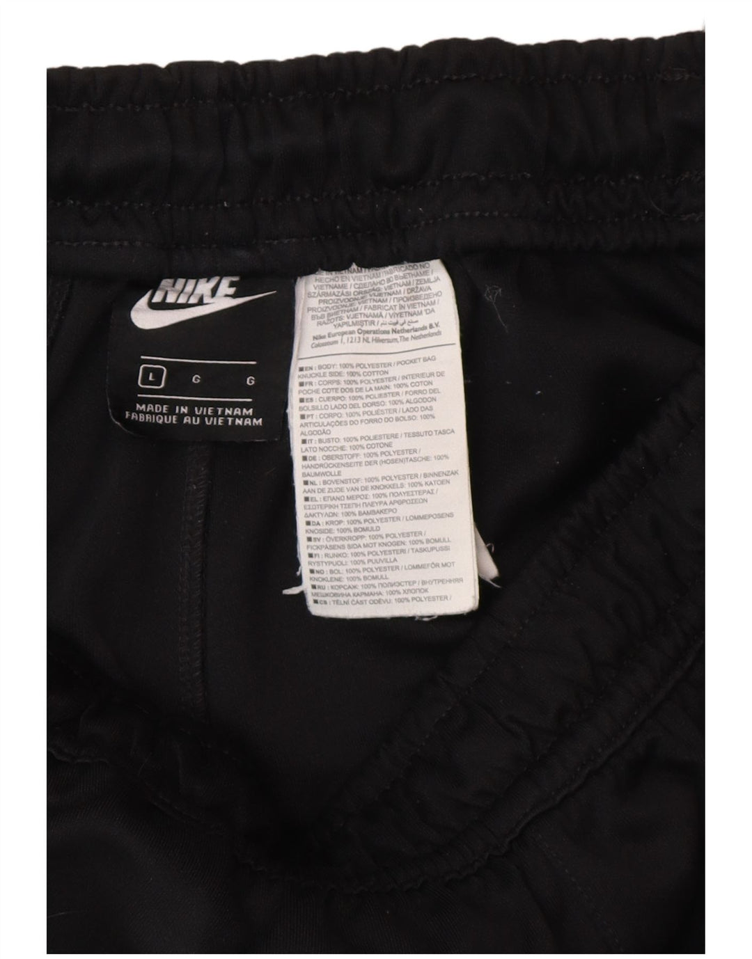 Ανδρική φόρμα αθλητικής φόρμας Nike με γραφικό μεγάλο μαύρο πολυεστέρα
