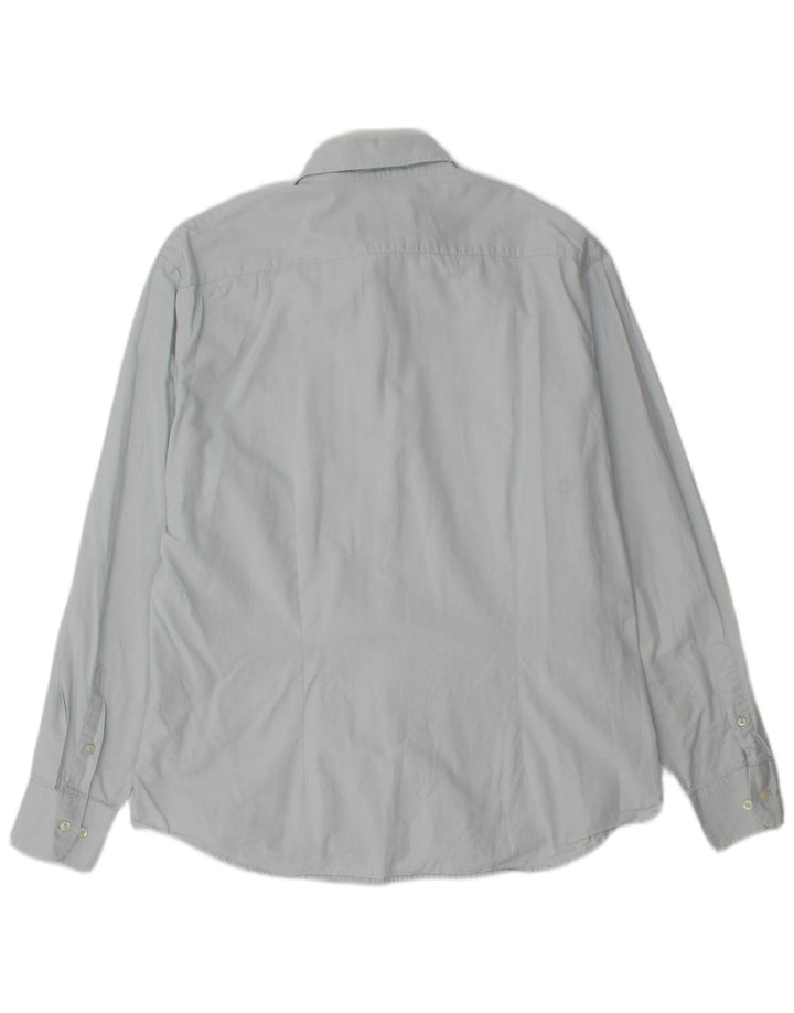 FRED PERRY Ανδρικό πουκάμισο Slim Fit 2XL Μπλε βαμβακερό
