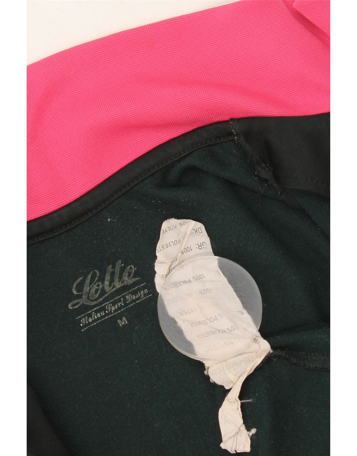 Γυναικεία αθλητική φόρμα Lotto Top Jacket UK 12 Medium Black Colourblock Polyester