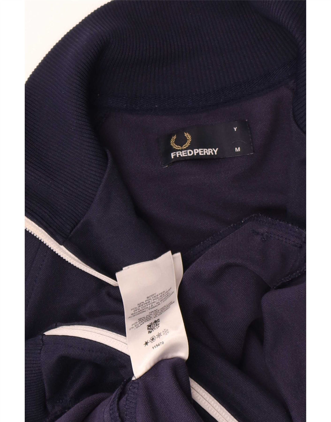 Fred Perry Boys αθλητική φόρμα Top Jacket 11-12 Years Medium Navy Blue