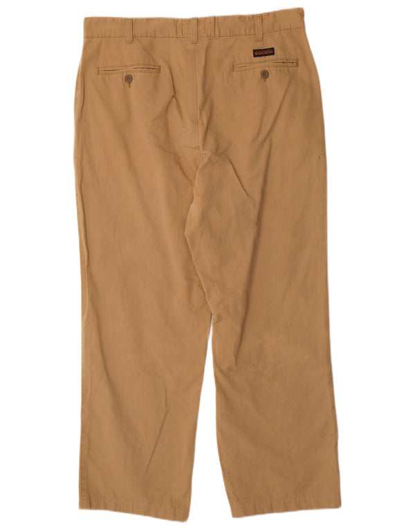 WOOLRICH Ανδρικό ίσιο παντελόνι Chino W36 L28 Μπεζ βαμβακερό
