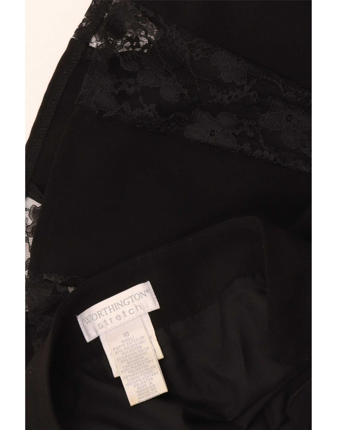 Γυναικεία πλισέ φούστα Worthington US 10 Large W34 Μαύρο Πολυεστέρας