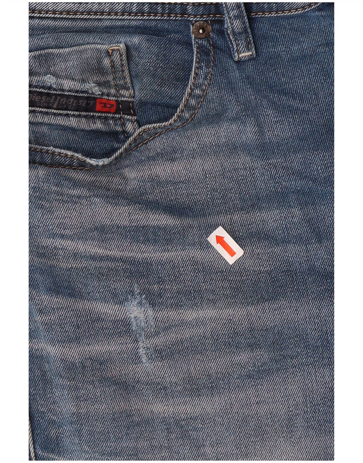 Diesel Mens Thommer Distressed Slim Skinny Jeans W31 L32 Μπλε βαμβακερό