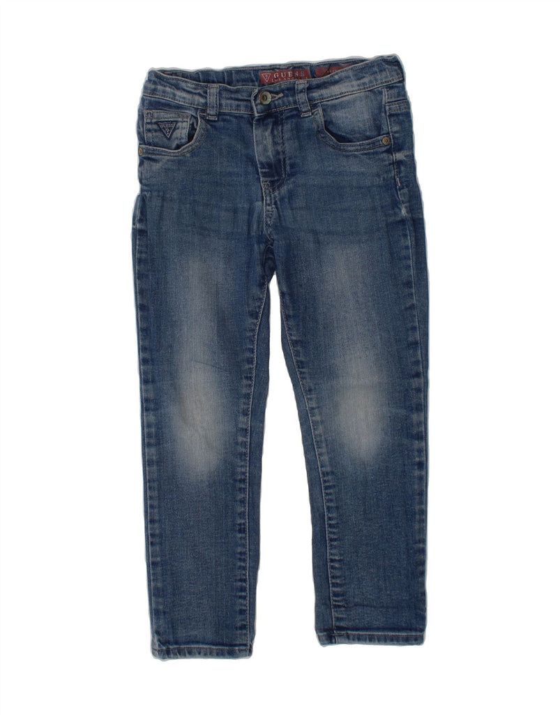 GUESS Girls Slim Jeans 4-5 Years W21 L18 Blue Cotton Vintage Guess and Second-Hand Guess from Messina Hembry 