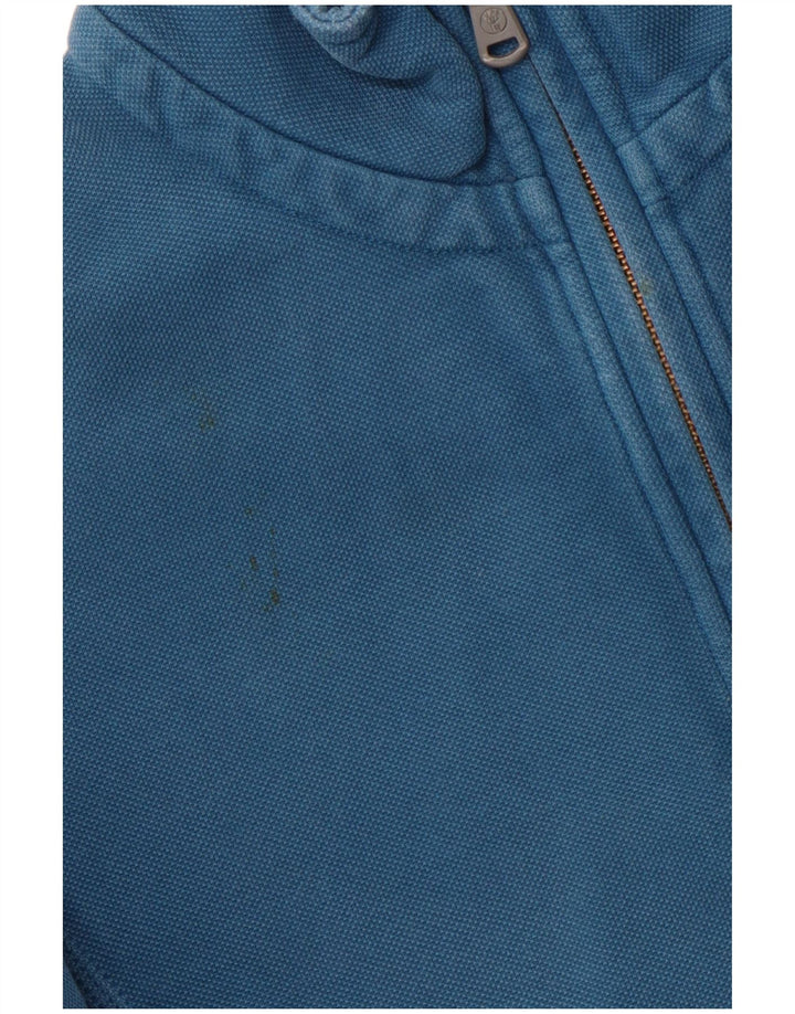 FAT FACE Ανδρικό φούτερ με φερμουάρ, μεσαίο μπλε βαμβακερό