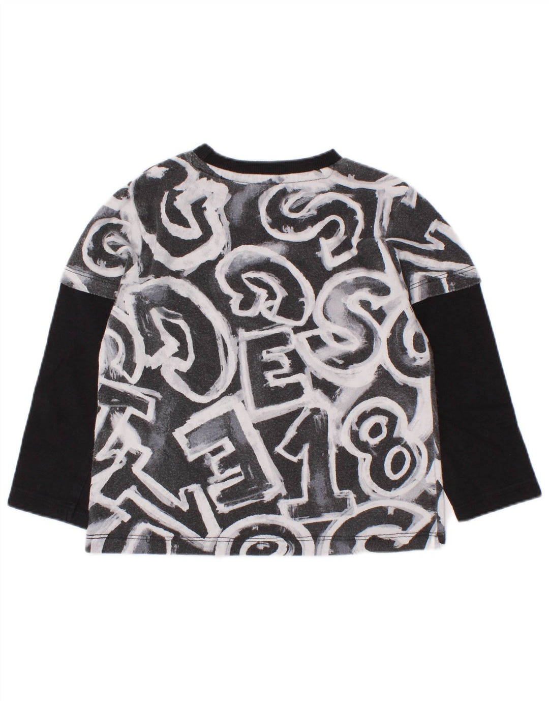 Guess Baby Boys Graphic Top Μακρυμάνικο 18-24 Μηνών Μαύρο