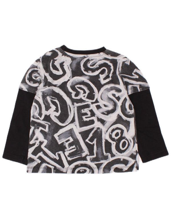 Guess Baby Boys Graphic Top Μακρυμάνικο 18-24 Μηνών Μαύρο
