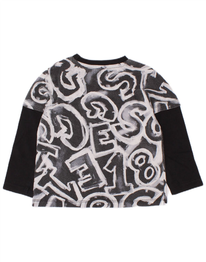 Guess Baby Boys Graphic Top Μακρυμάνικο 18-24 Μηνών Μαύρο