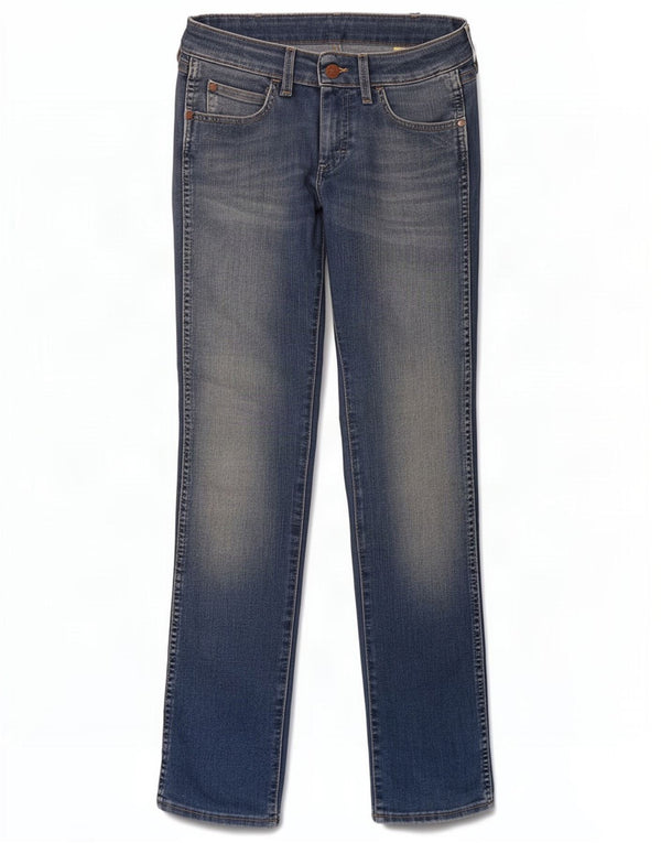 Wrangler Womens Lia Slim Jeans W26 L32 Μπλε βαμβακερό