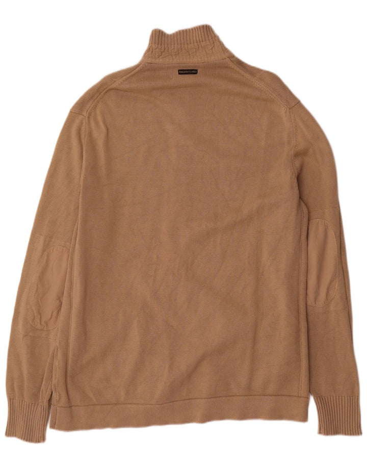 Ανδρικό πουλόβερ Marlboro Classics Cardigan 2XL Μπεζ βαμβακερό