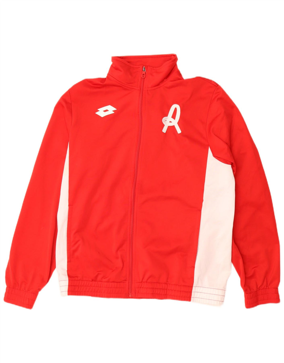 Lotto Ανδρική φόρμα φόρμας με γραφικά Top Jacket μεσαίου κόκκινου χρώματος πολυεστέρας