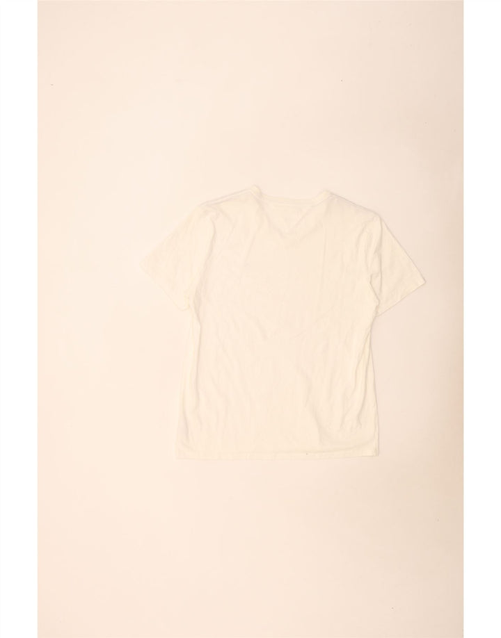 Ανδρικό T-Shirt Tommy Hilfiger Top μεγάλο λευκό βαμβακερό