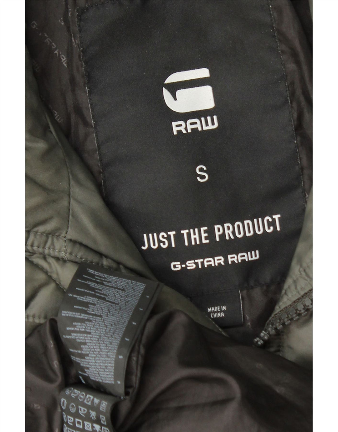 Ανδρικό μπουφάν με κουκούλα G-Star UK 36 Small Khaki Polyamide