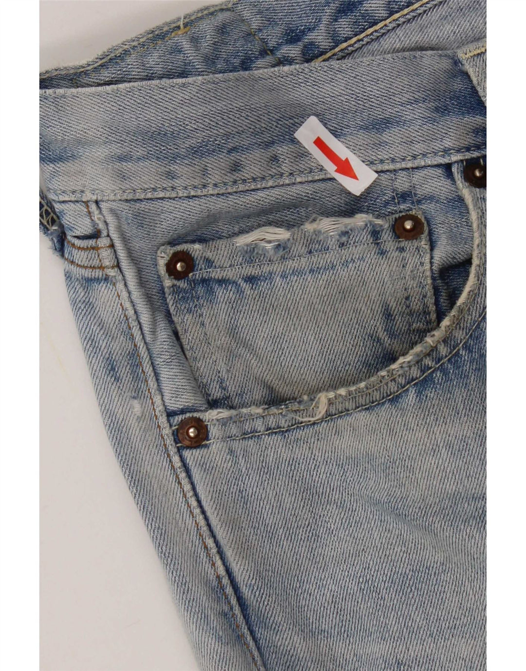 Levi's Mens 503 Distressed Straight Jeans W32 L33 Blue