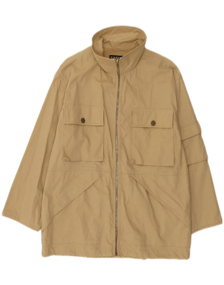 Casucci Mens Utility Jacket UK 38 Medium Beige Βαμβακερό