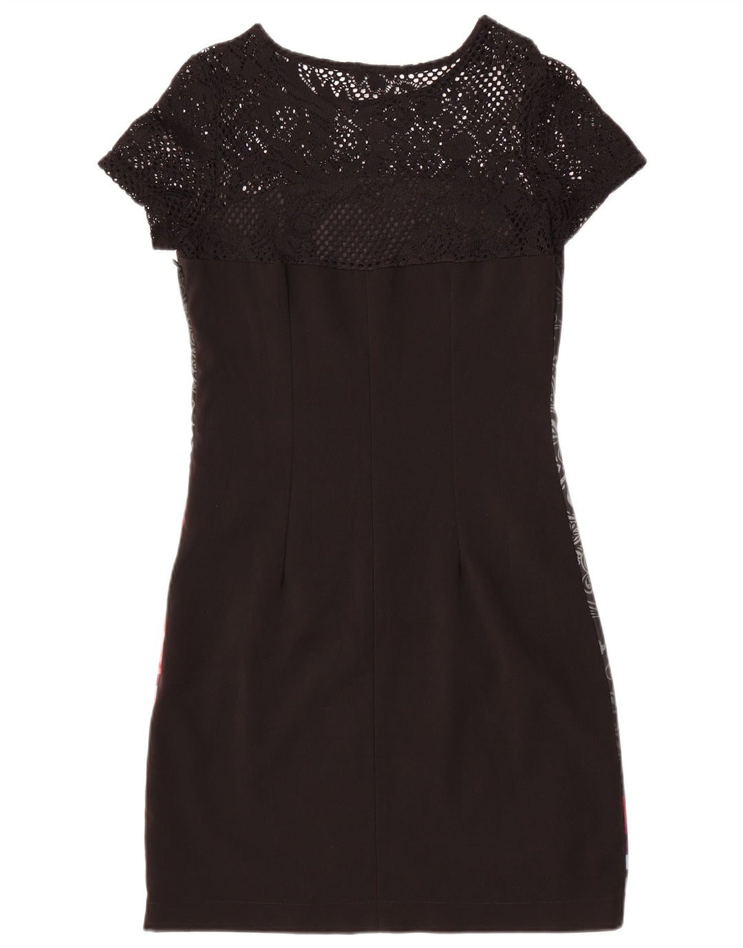 Γυναικείο φόρεμα με γραφική θήκη Desigual EU 38 Medium Black Floral