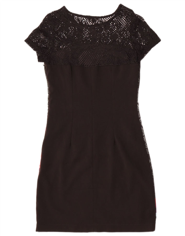 Γυναικείο φόρεμα με γραφική θήκη Desigual EU 38 Medium Black Floral