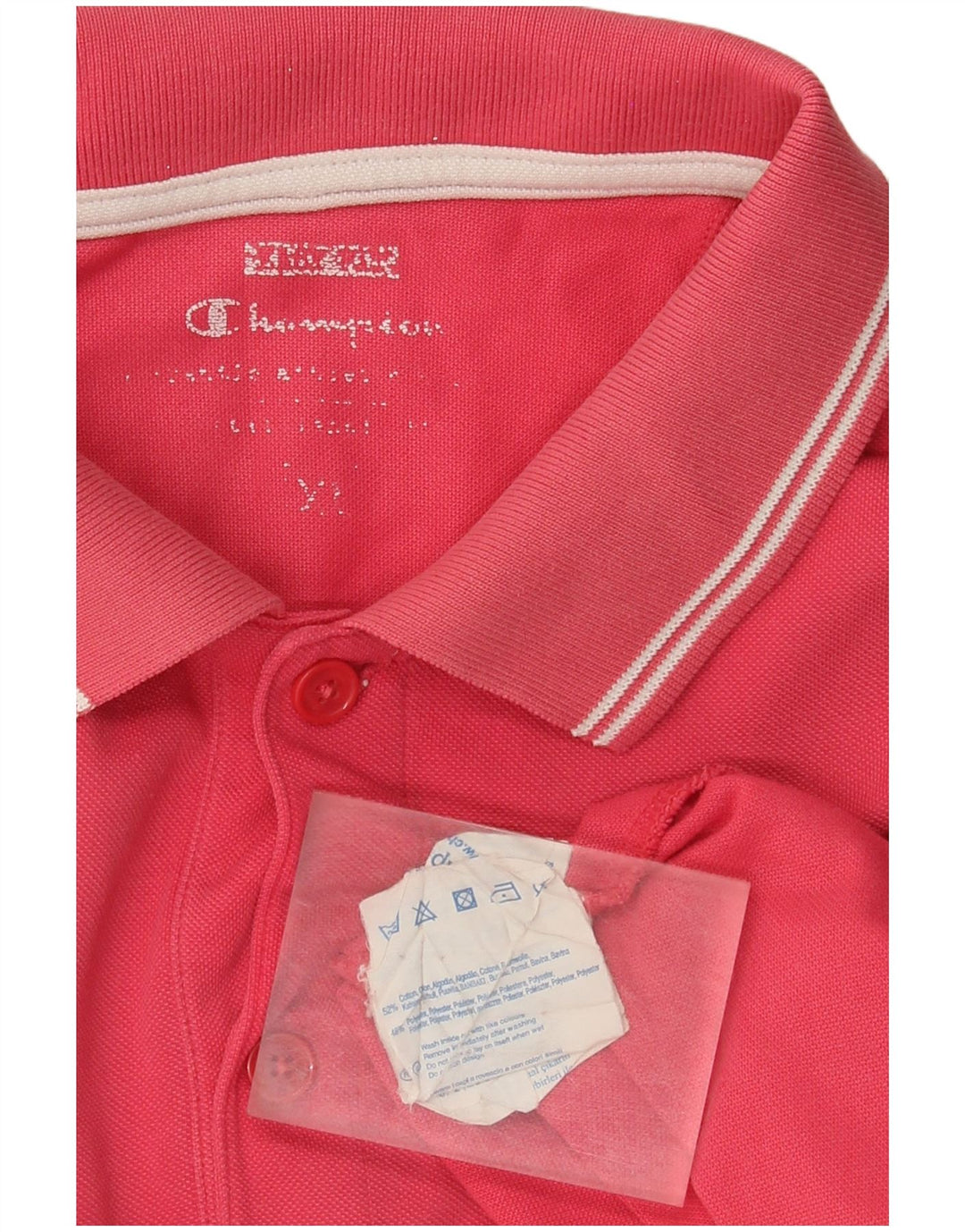 Ανδρικό μπλουζάκι πόλο Champion XL Ροζ βαμβακερό