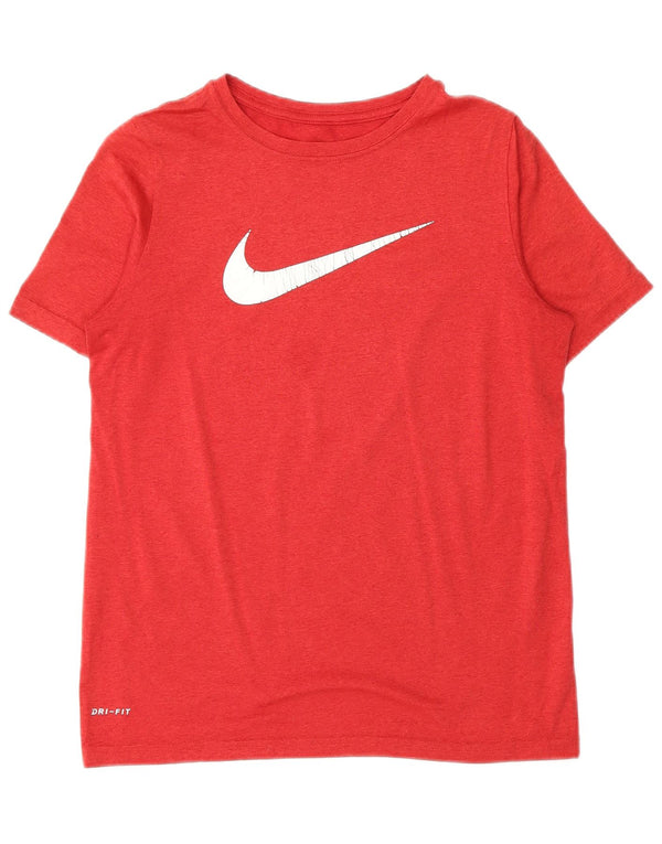 Γραφικό μπλουζάκι Nike Boys Dri Fit Top 12-13 ετών μεγάλο κόκκινο πολυεστέρα