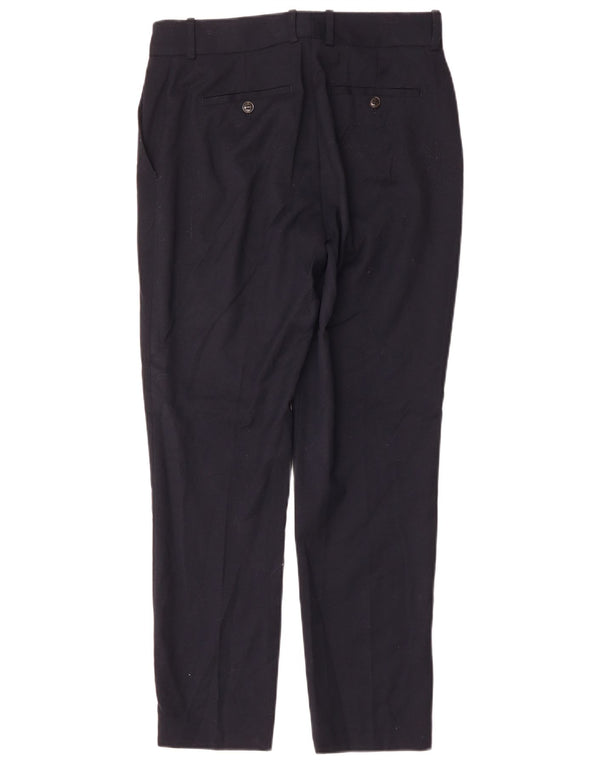 Γυναικείο κωνικό παντελόνι Chino REISS UK 10 Small W30 L29 Navy Blue Wool