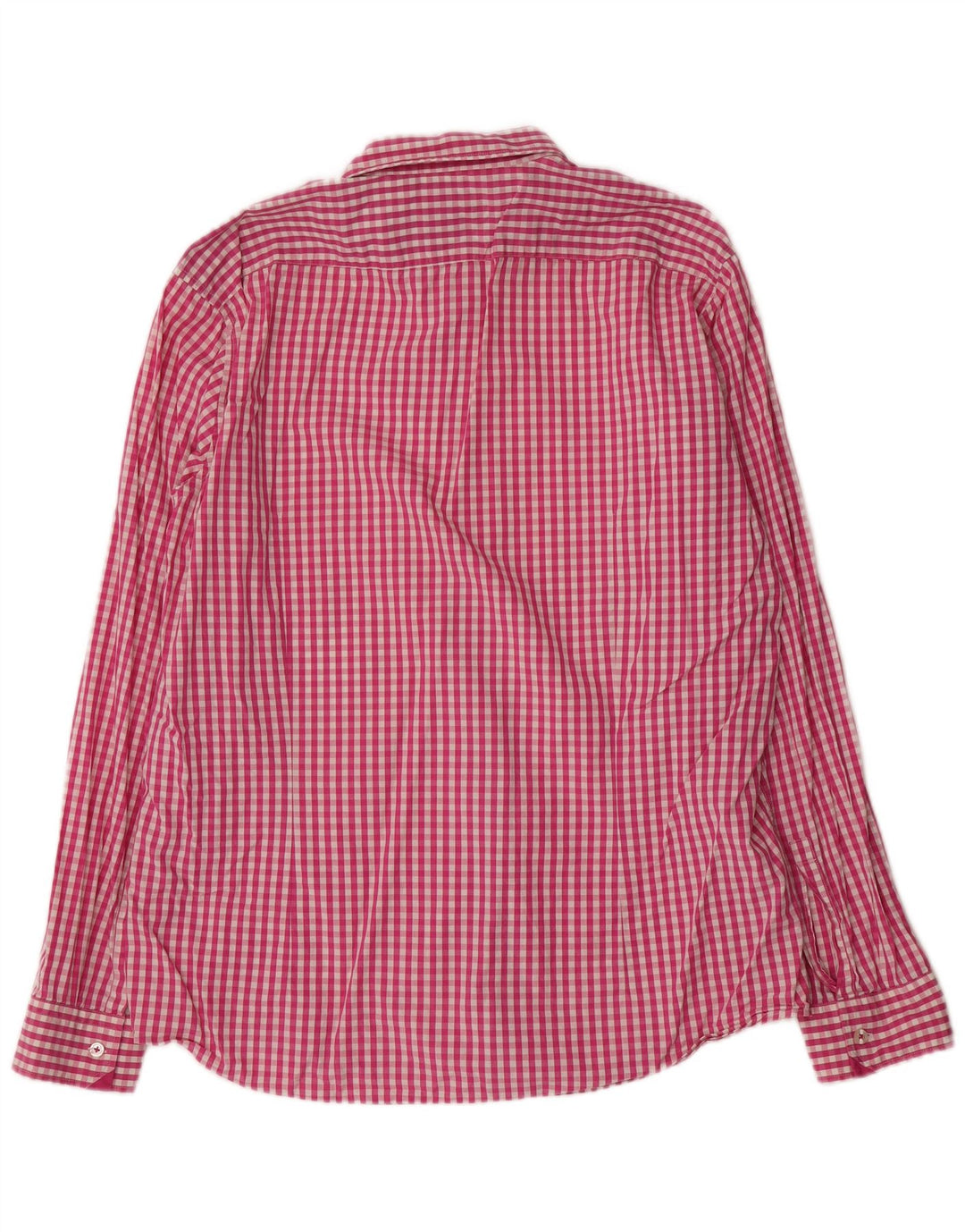 Ανδρικό πουκάμισο Hugo Boss Regular Fit XL Ροζ βαμβακερό Gingham