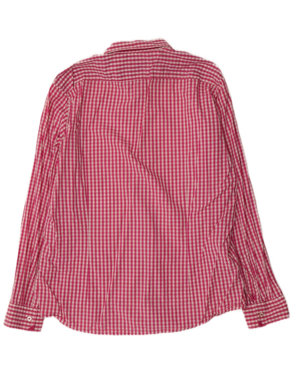 Ανδρικό πουκάμισο Hugo Boss Regular Fit XL Ροζ βαμβακερό Gingham