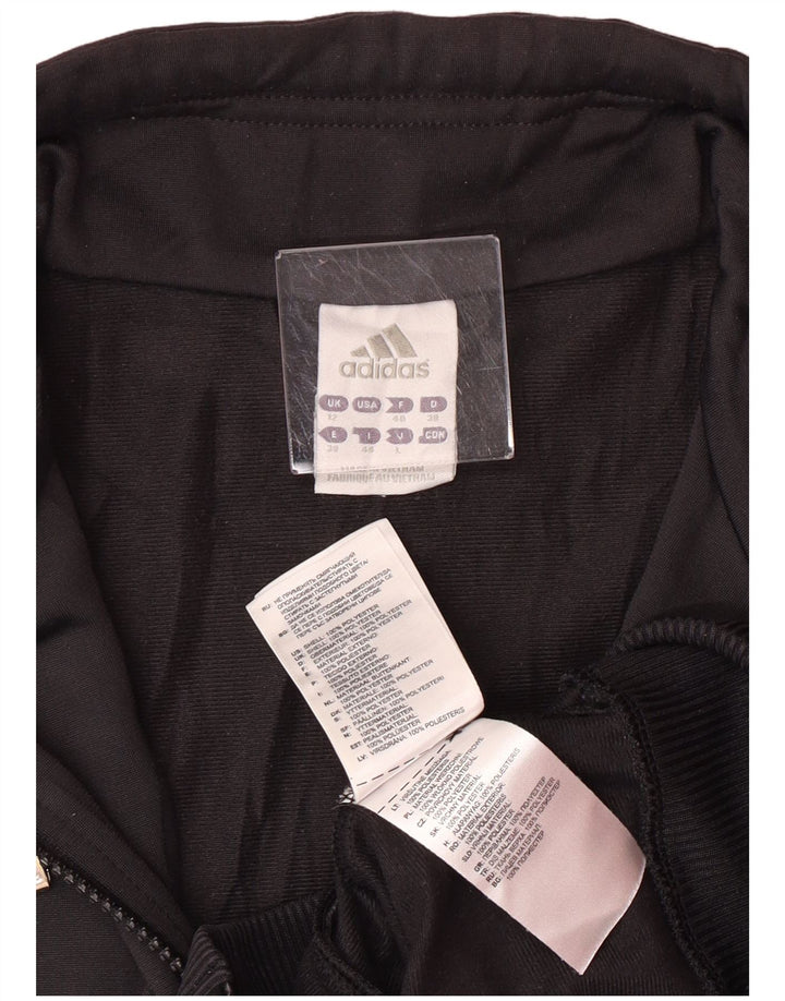 Γυναικεία αθλητική φόρμα ADIDAS Top Jacket UK 12 Medium Black Polyester