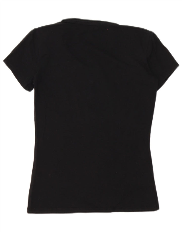 Γυναικείο γραφικό μπλουζάκι Guess Top UK 10 Small Black