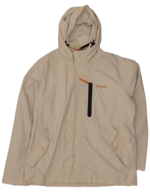 Ανδρικό μπουφάν βροχής με κουκούλα Timberland UK 42 XL γκρι νάιλον