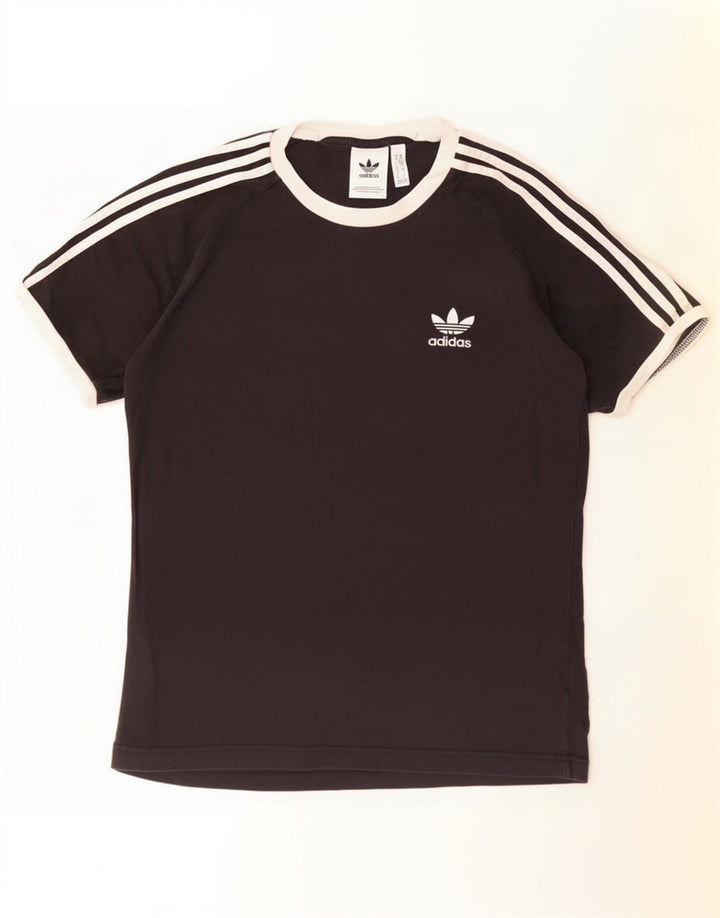 Ανδρικό T-Shirt Adidas Τοπ μεσαίο μαύρο βαμβακερό