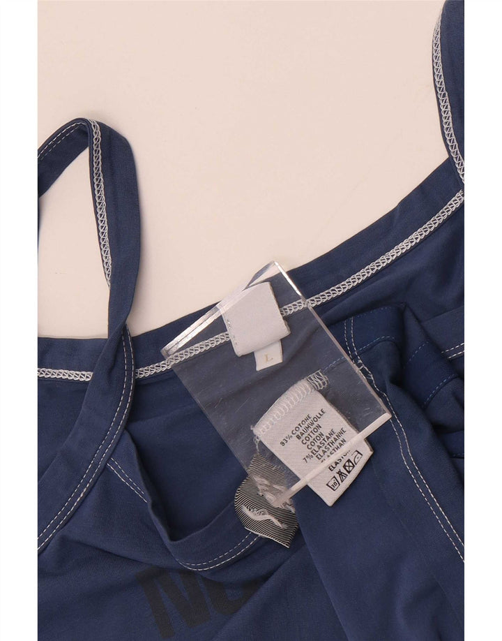 North Sails Γυναικεία γραφικά Cami Top UK 14 Large Navy Blue Cotton