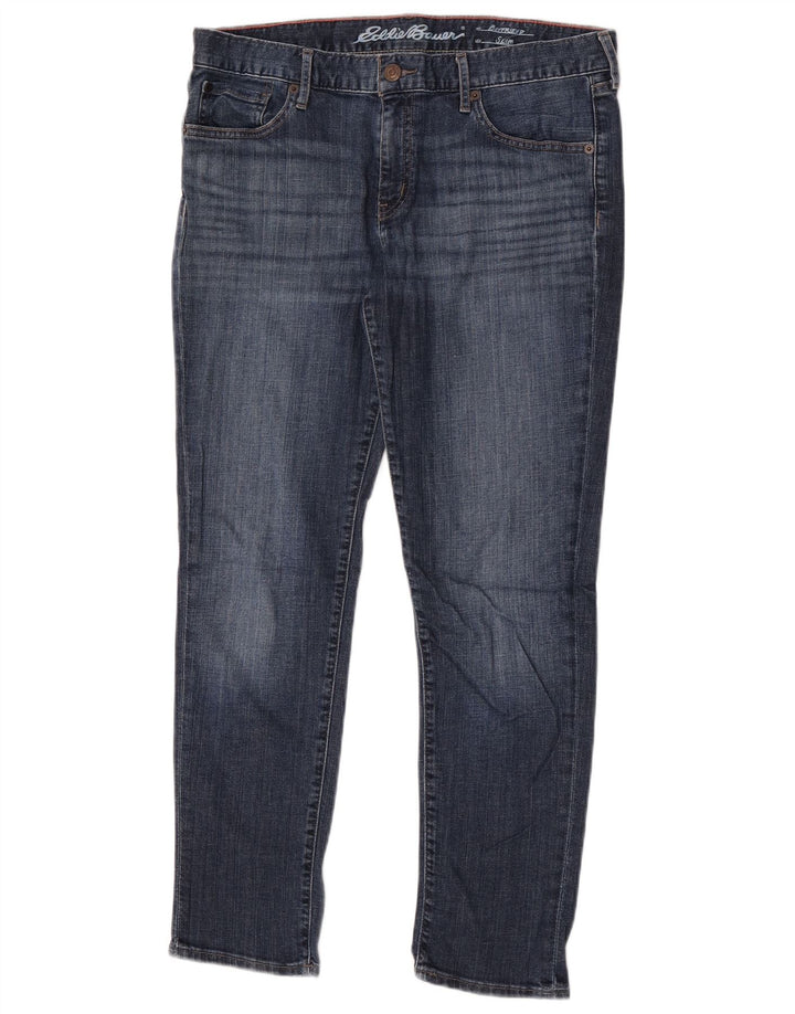 Eddie Bauer Γυναικείο Boyfriend Capri Slim Jeans US 8 Medium W32 L20 Blue