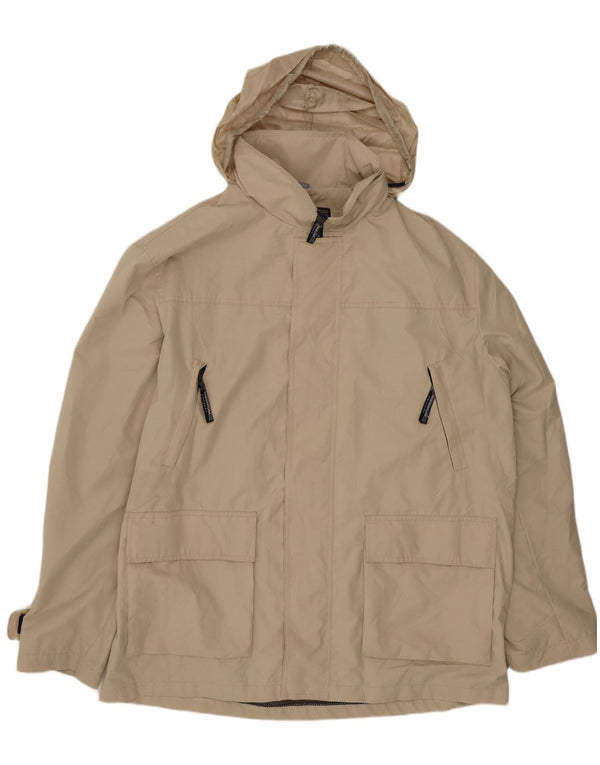Ανδρικό μπουφάν βροχής με κουκούλα WAMPUM UK 42 XL Beige Polyester