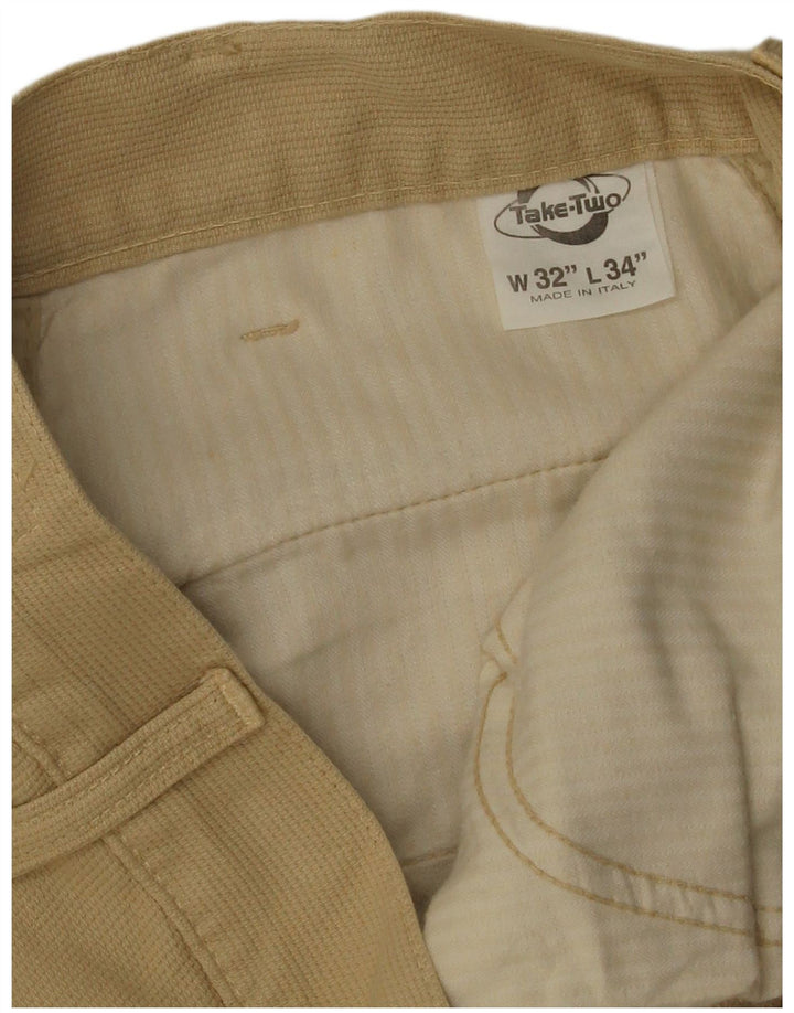 Πάρτε Two Mens Straight Cargo Παντελόνι W32 L31 Beige Cotton