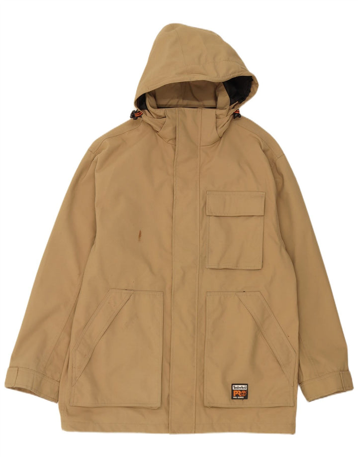 Ανδρικό μπουφάν Timberland με κουκούλα Utility UK 38 Medium Beige Nylon