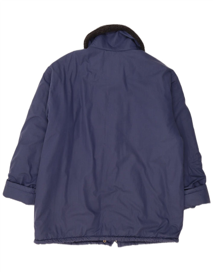 Γυναικείο Windbreaker Jacket VINTAGE UK 20 2XL Navy Blue Polyester