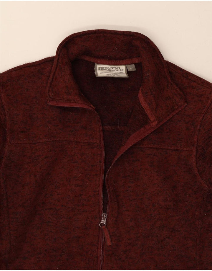 MOUNTAIN WAREHOUSE Mens Tracksuit Top Jacket Small Burgundy Flecked Vintage Mountain Warehouse and Second-Hand Mountain Warehouse from Messina Hembry 
