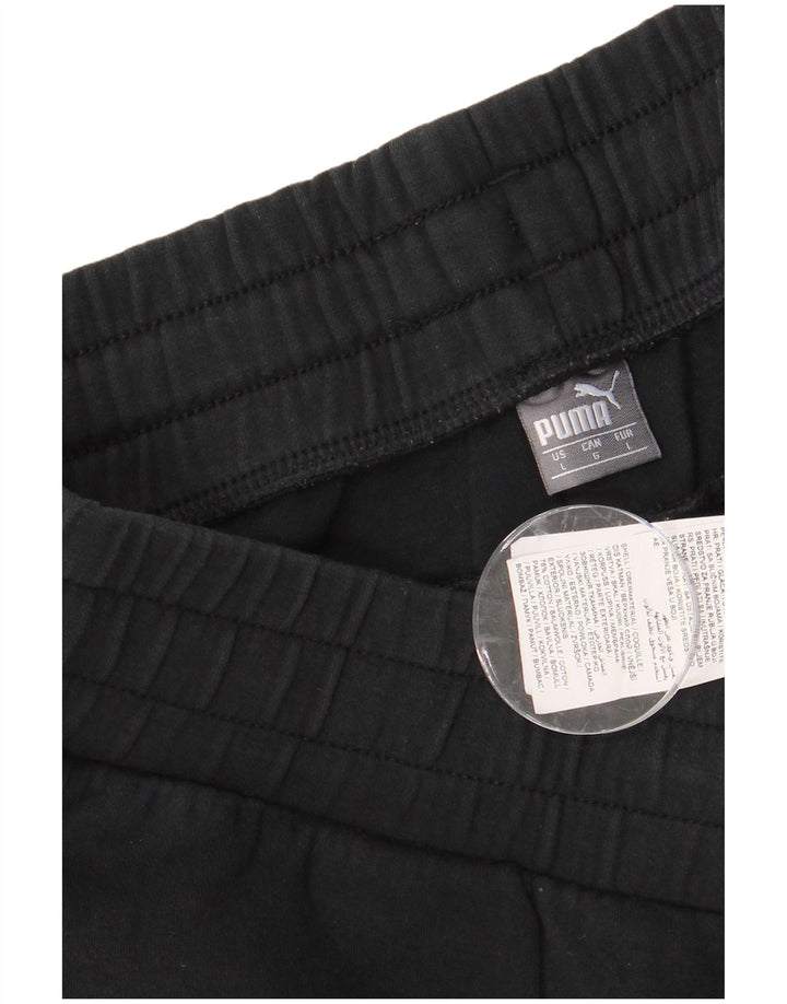 Ανδρική αθλητική φόρμα PUMA παντελόνι μεγάλο μαύρο βαμβακερό