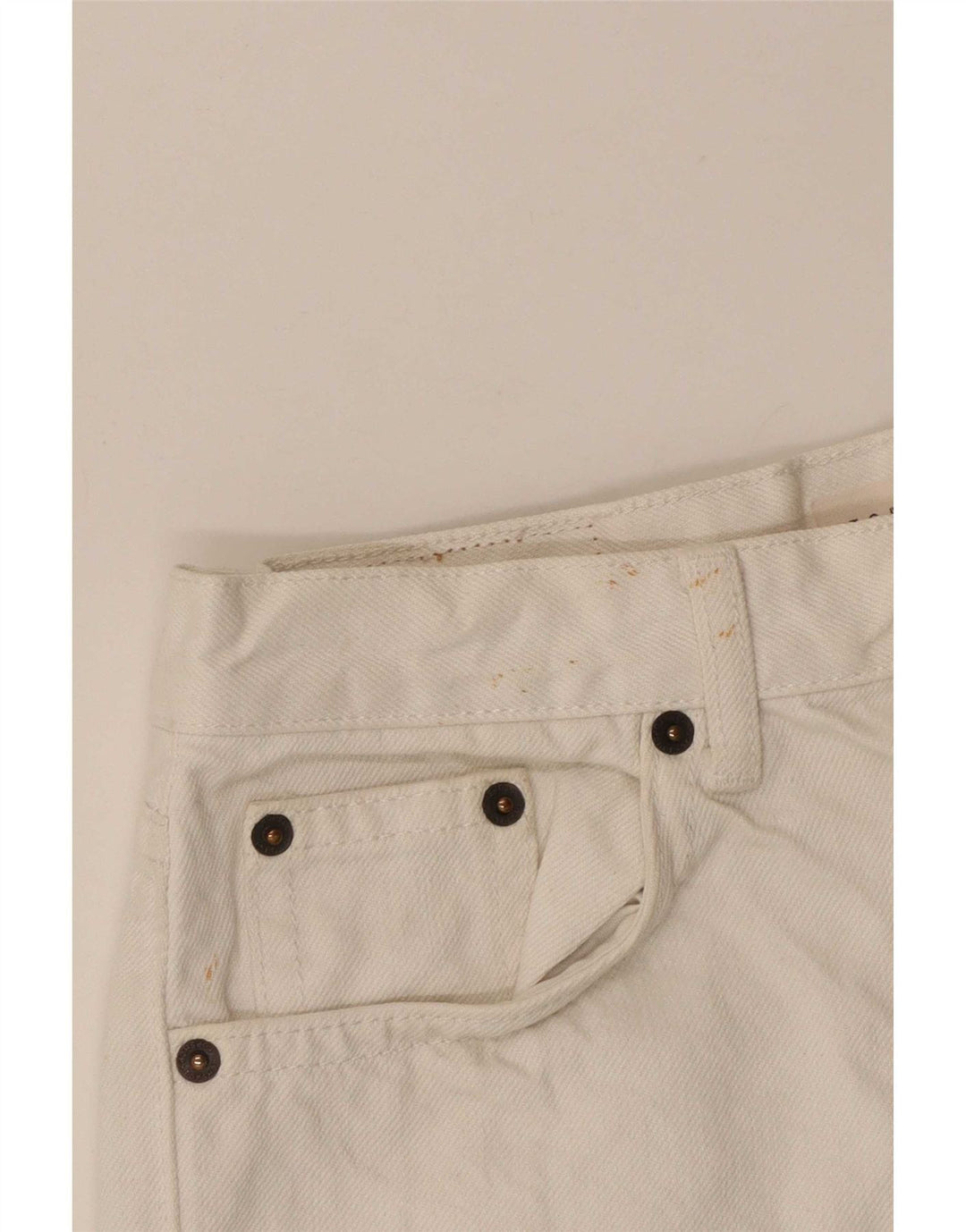 Γυναικείο τζιν σορτς Topshop W28 Μεσαίο λευκό πολυεστέρα