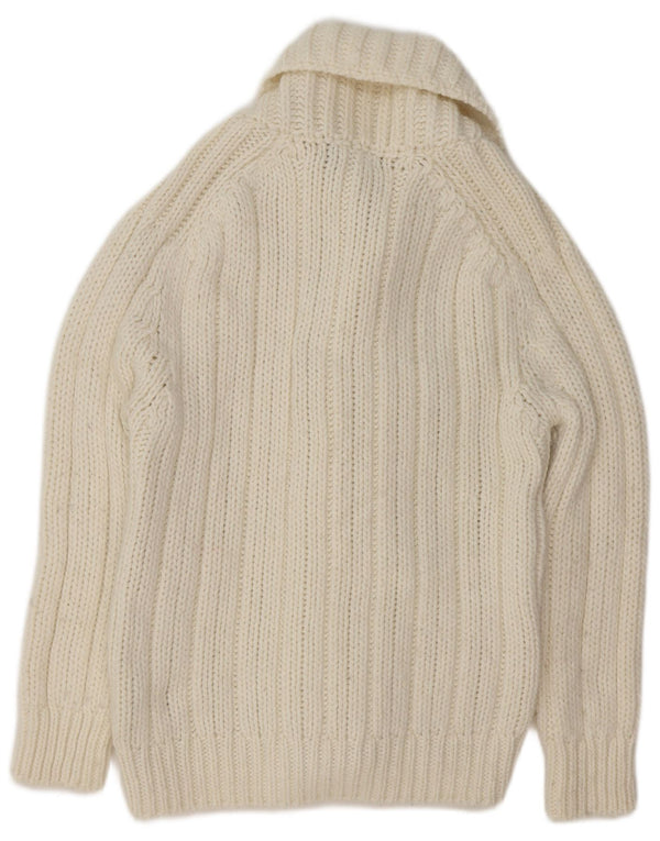 Ανδρική ζακέτα Zara, μεσαίο λευκό μαλλί