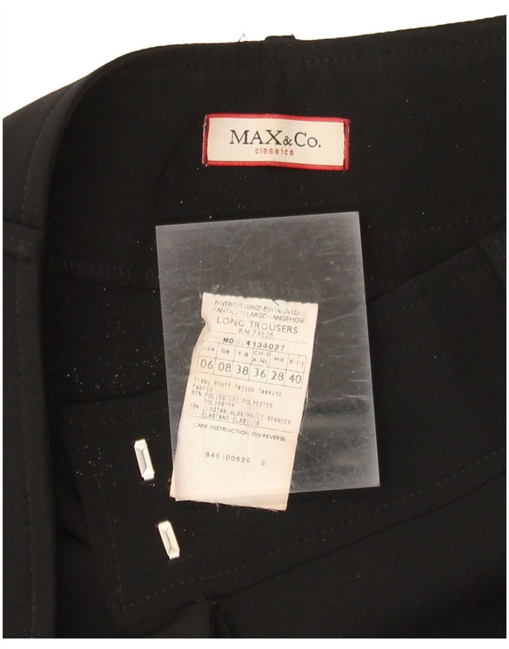 Max & Co. Γυναικείο μποτάκι παντελόνι UK 8 Small W30 L31 μαύρο πολυεστέρα