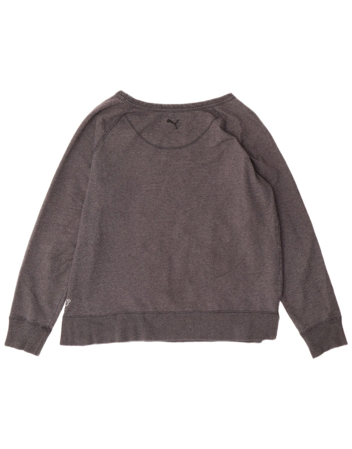 Γυναικεία φούτερ Puma Crop Graphic Jumper UK 16 Large Grey