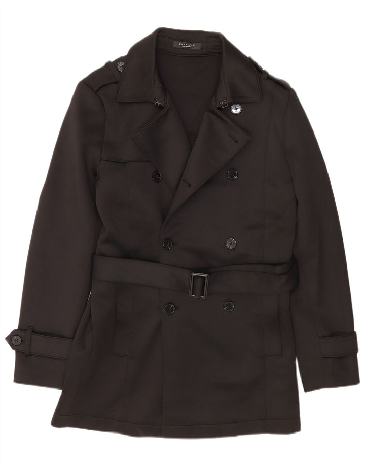 Zara Ανδρική καμπαρντίνα UK 38 Medium Black Polyester