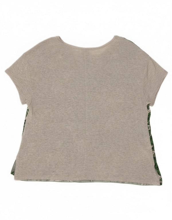 Zara Γυναικείο T-Shirt Top XL Πράσινο Floral Lyocell