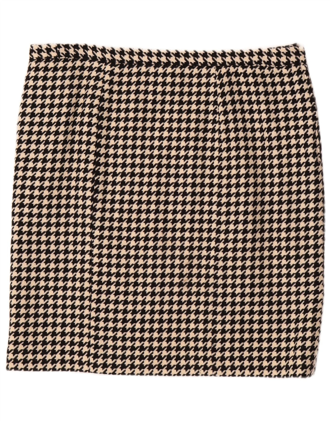 Γυναικεία ίσια φούστα VINTAGE W36 XL Μαύρη Houndstooth